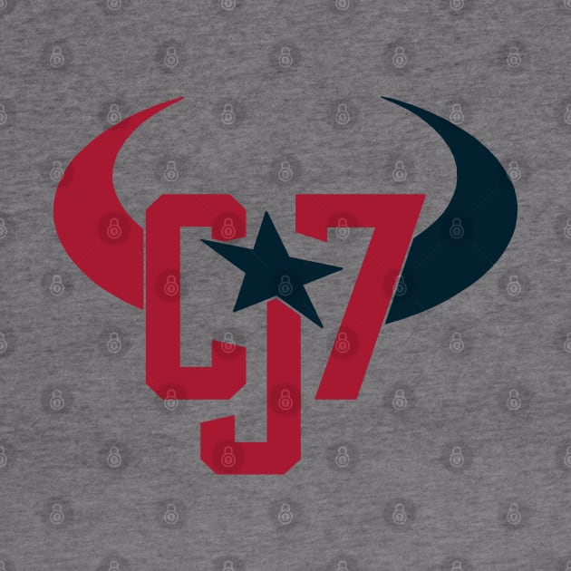 CJ7, Houston Football design by FanSwagUnltd